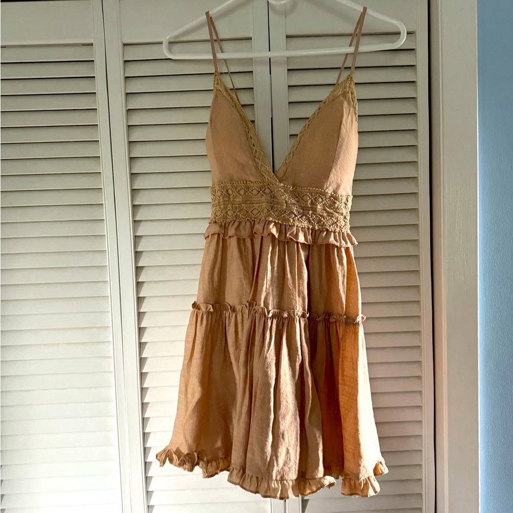 Hazel boutique brown sundress. Size small.